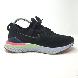 Nike Epic React Flyknit 2 Shoes Womens 10 Black Running Comfort Walking Gym